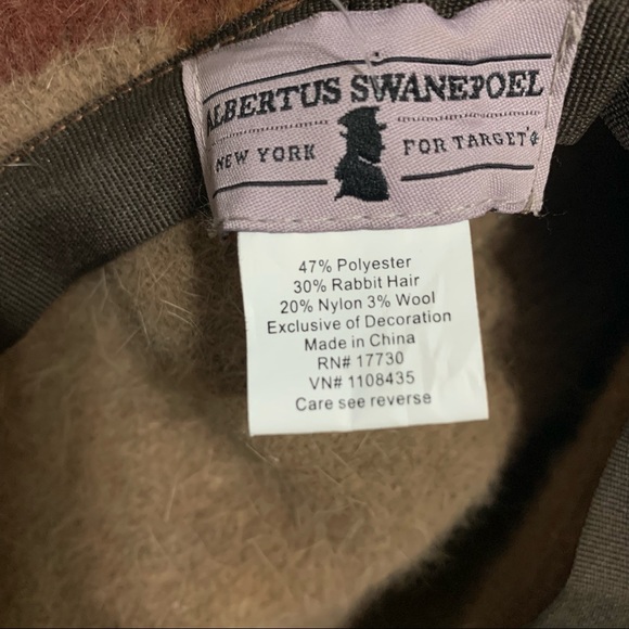 ALBERTUS SWANEPOEL Brown Camo Rabbit Hair Hat - Picture 5 of 5